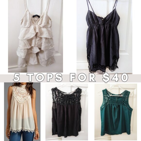 5 Tops for $40 - Picture 1 of 11